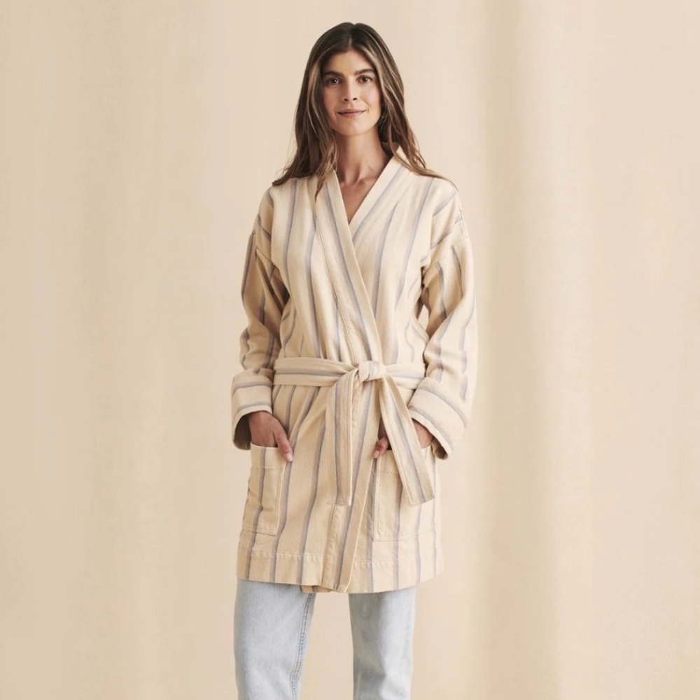 NWOT Faherty Palm Springs Robe in Cayucos Stripe